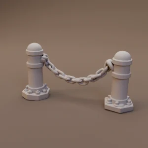 Chain Linked Stone Bollards