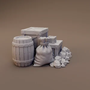Barrel Crates and Ore Sacks