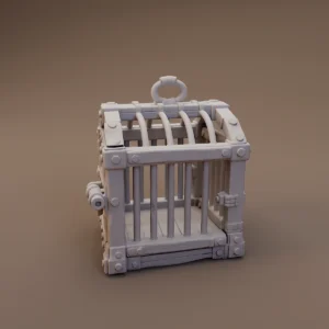 Arched Wooden Prison Cage