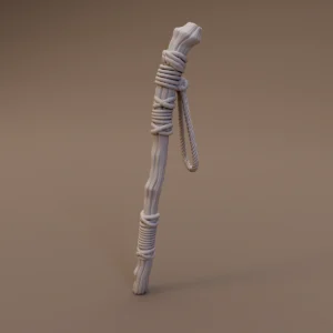 Rope Wrapped Walking Staff