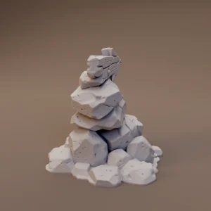 Stacked Rock Trail Marker