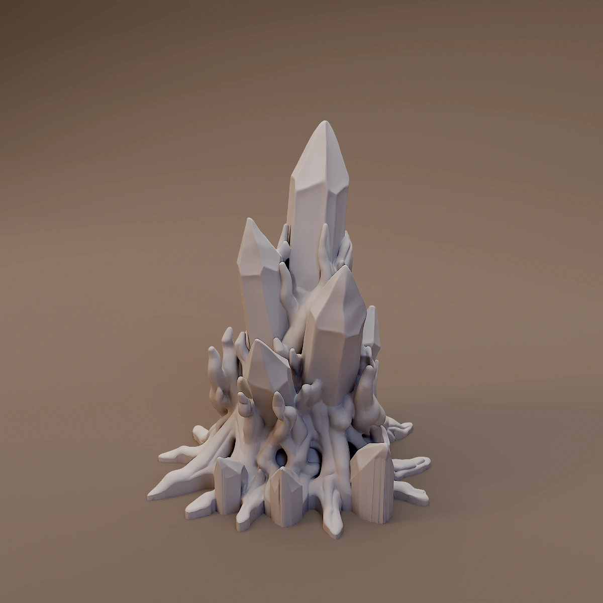 Crystal Cluster on Tree Roots