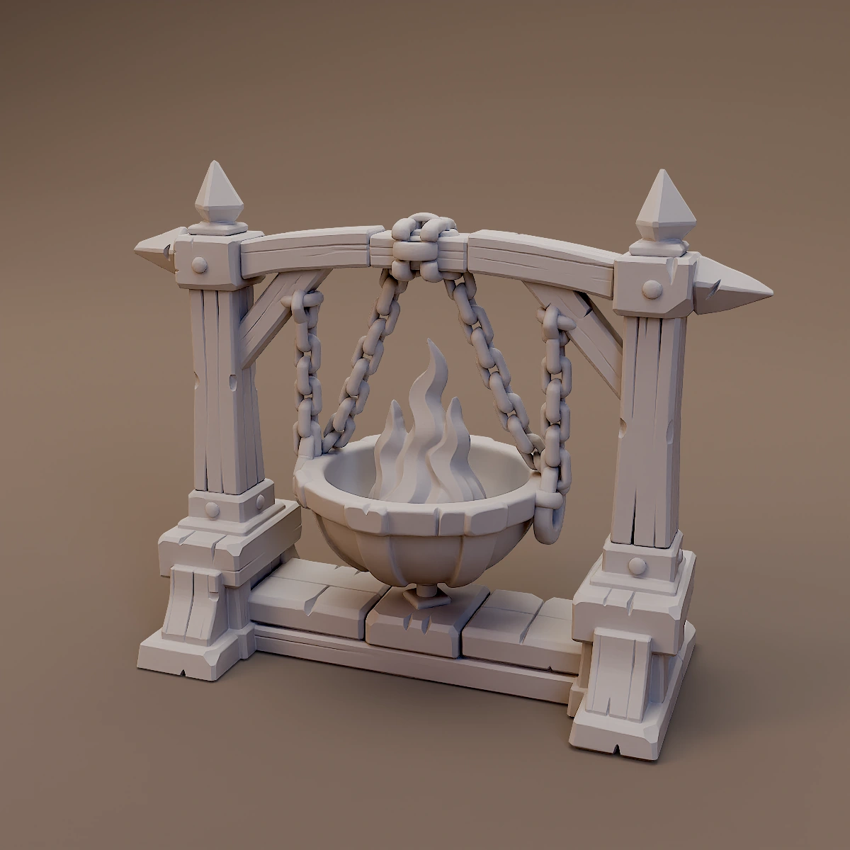 Suspended Ritual Cauldron