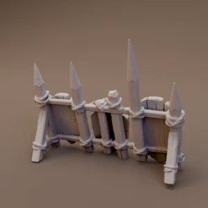 Hide Draped Palisade Barrier