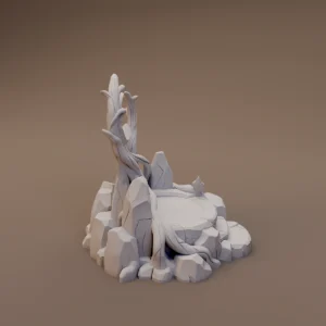 Tree Stump and Stone Altar