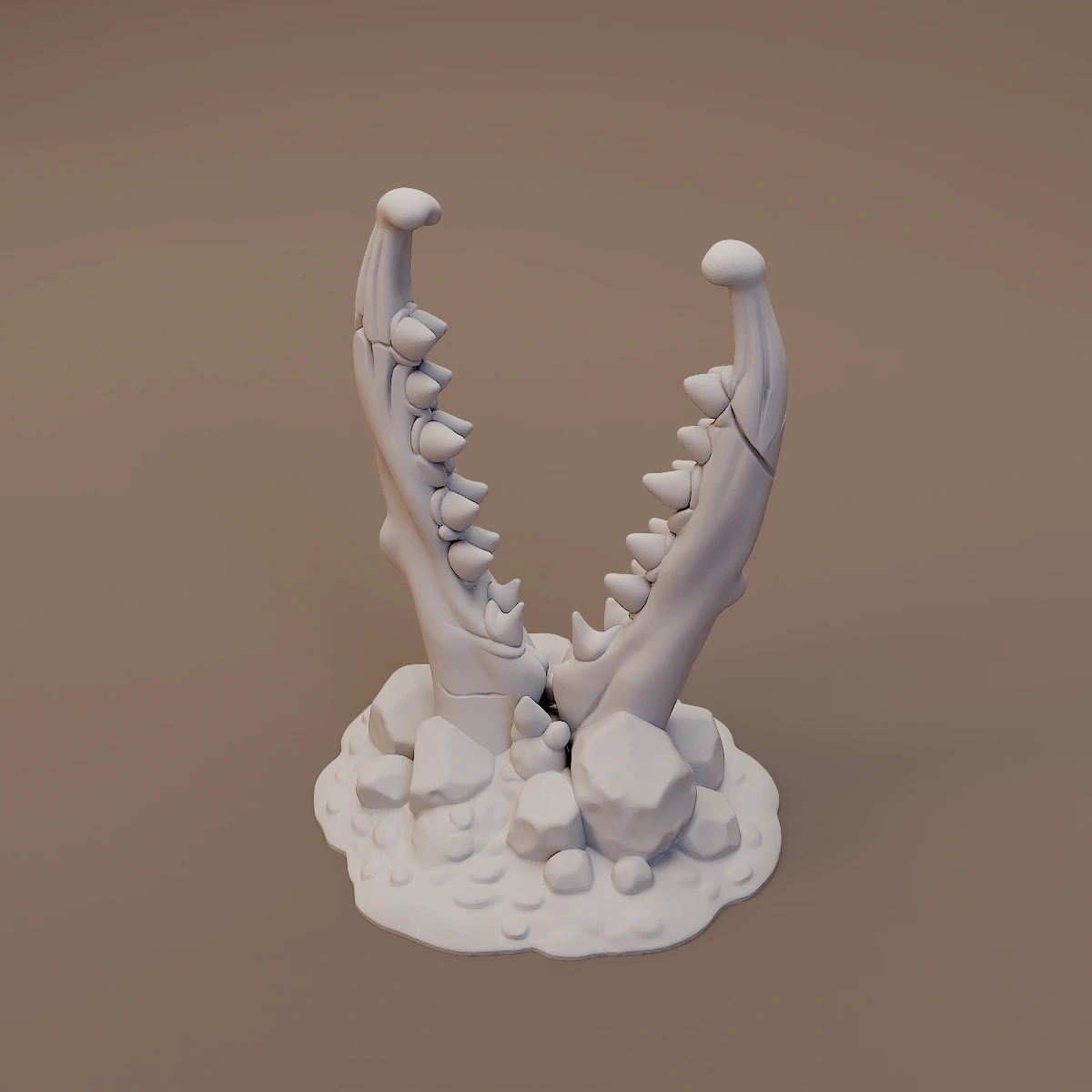 Upright Animal Jawbones