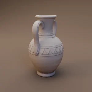 Engraved Clay Pitcher