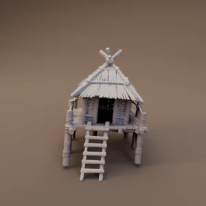 Round Thatched Stilt Hut