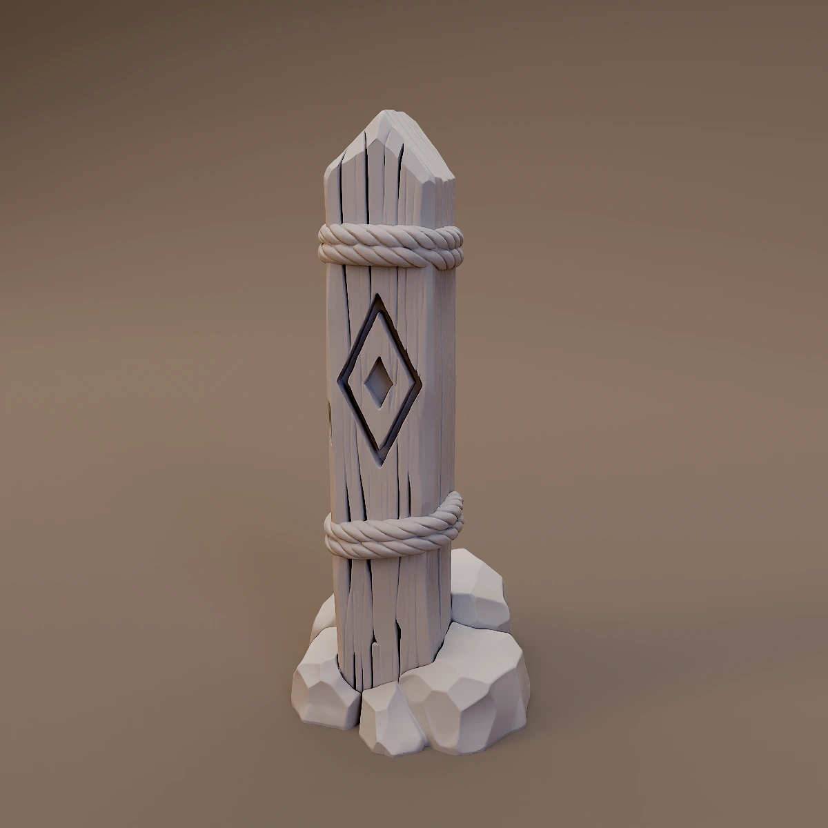 Rope Bound Timber Marker