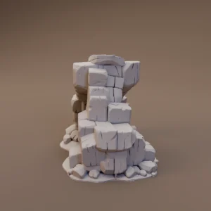 Blocky Rock Column