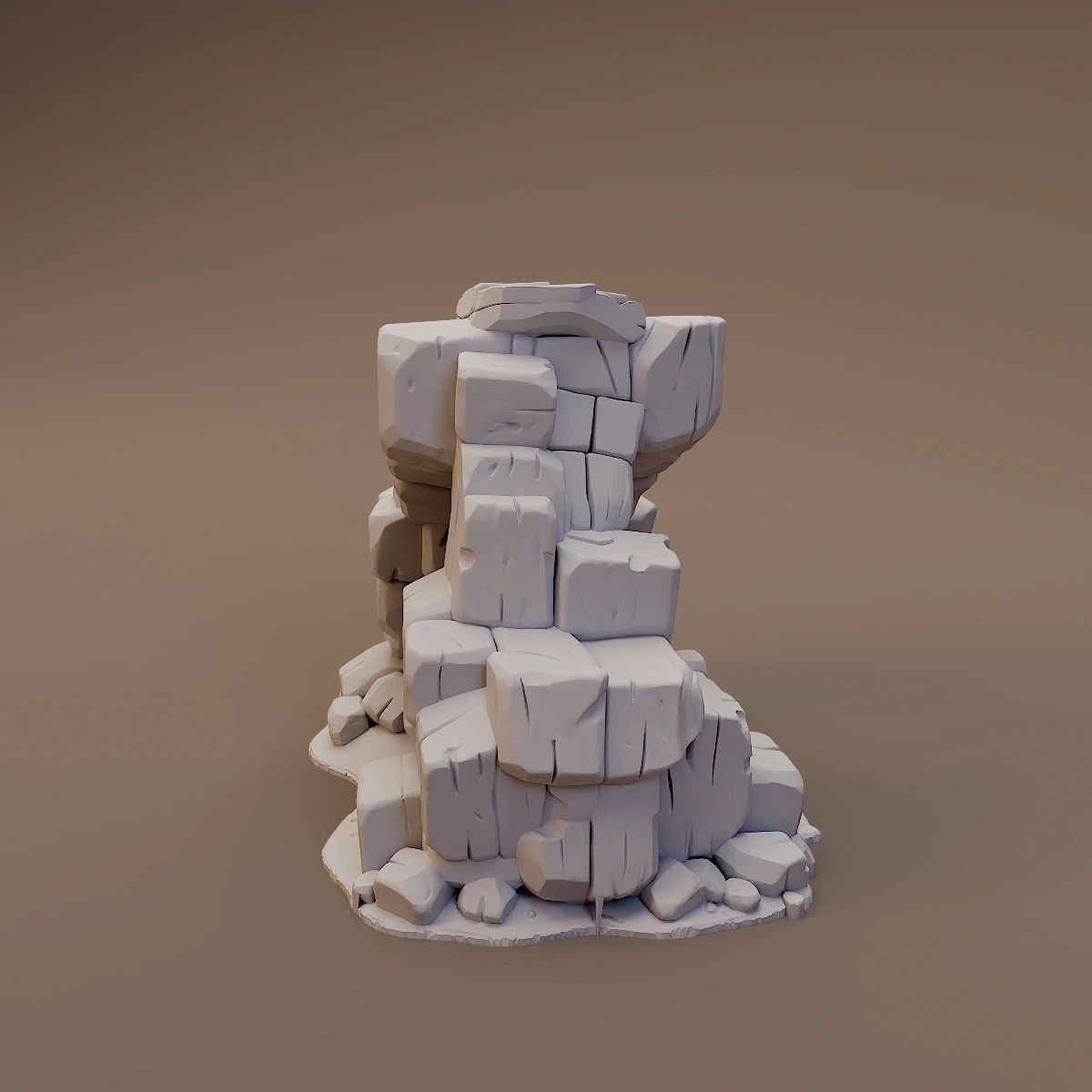 Blocky Rock Column