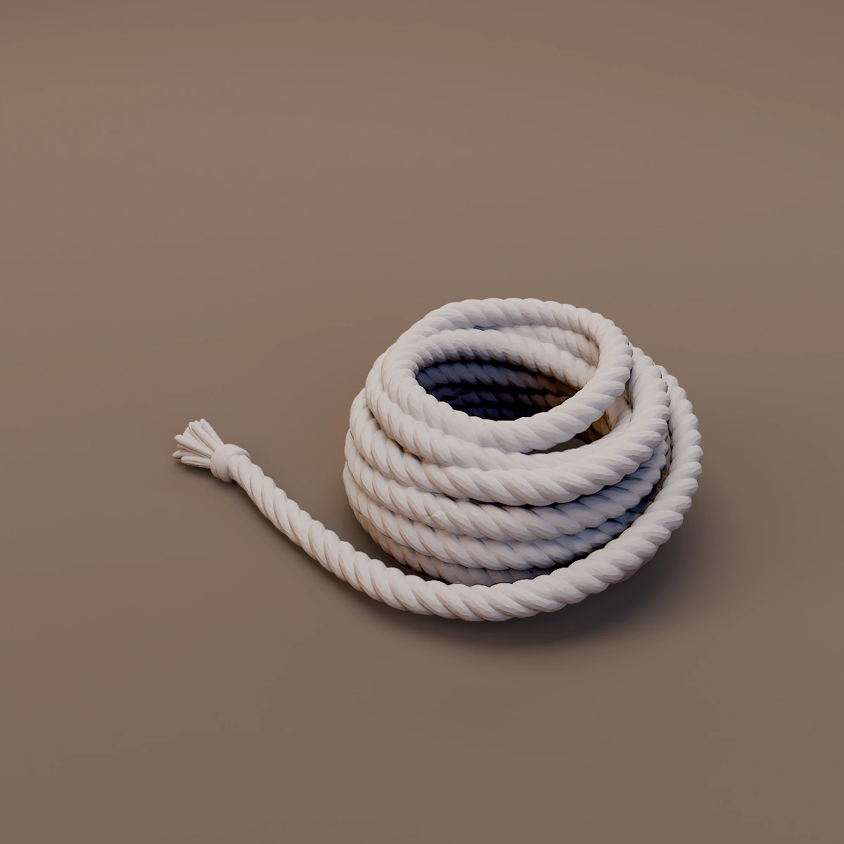 Small Mooring Rope Coil