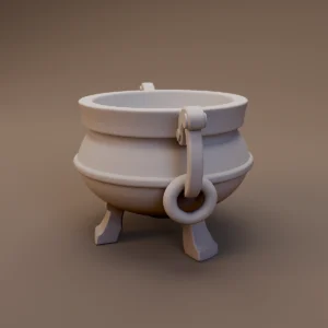 Ring Handled Ceramic Pot