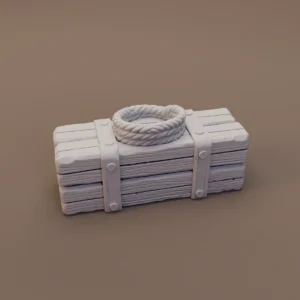 Rope Topped Wooden Chest