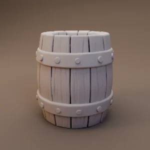 Plain Wooden Barrel