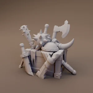 Helmet Axe and Mace Container
