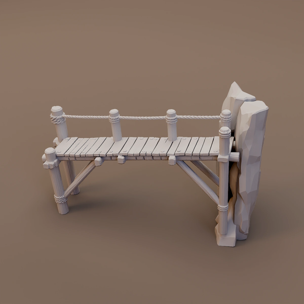 Wooden Trestle Bridge