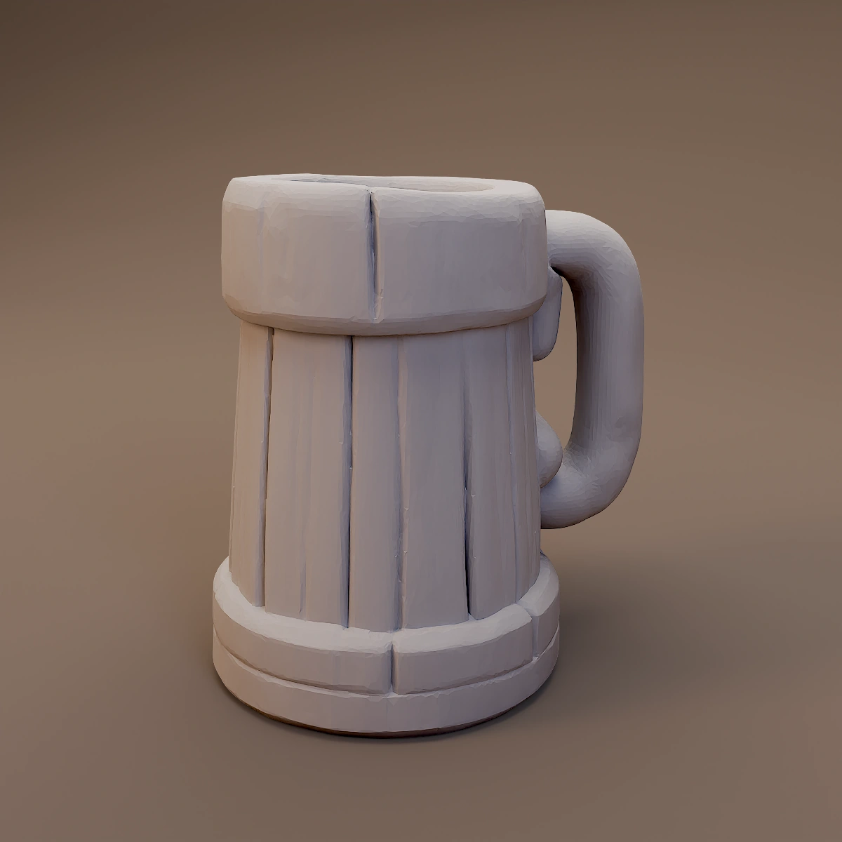 Plain Wooden Mug