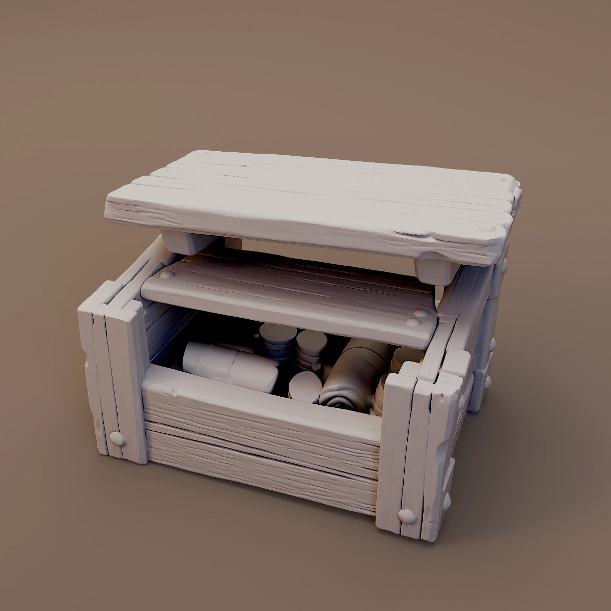 Open Small Storage Chest