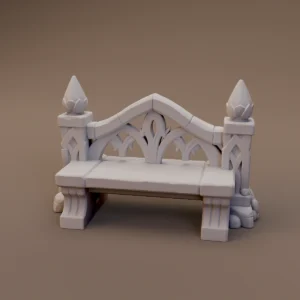 Ornate Stone Garden Seat
