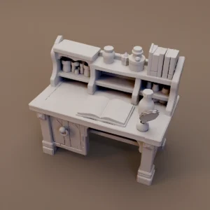 Book and Potion Writing Desk