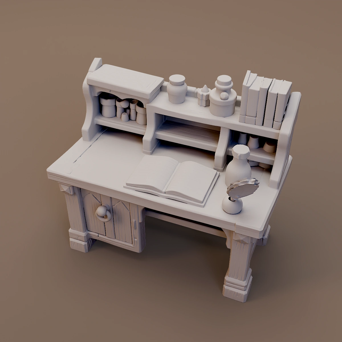 Book and Potion Writing Desk
