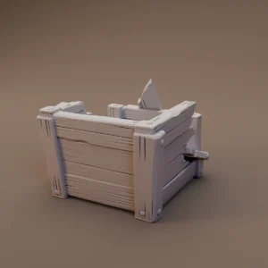 Damaged Open Wooden Crate