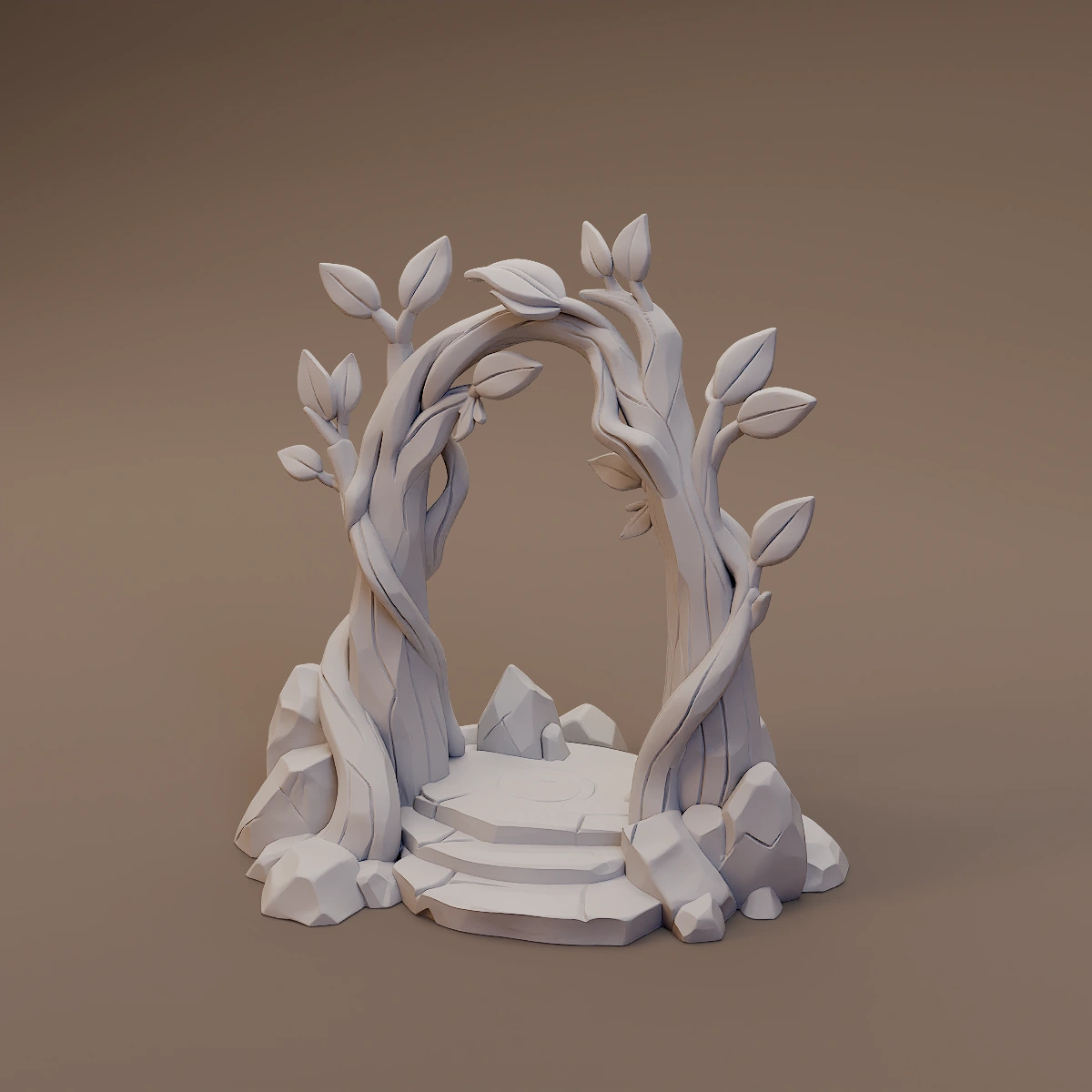 Leafy Stone Archway