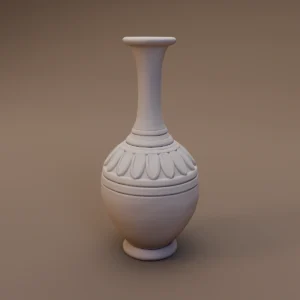 Long Neck Decorated Vase