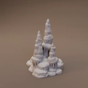 Icy Stalagmite Cluster