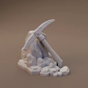 Pickaxe in Rock Pile