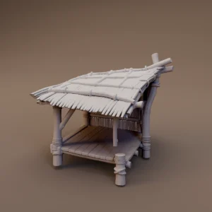 Raised Thatched Shade Shelter