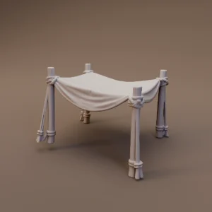 Four Post Canvas Awning