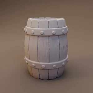 Small Metal Banded Barrel
