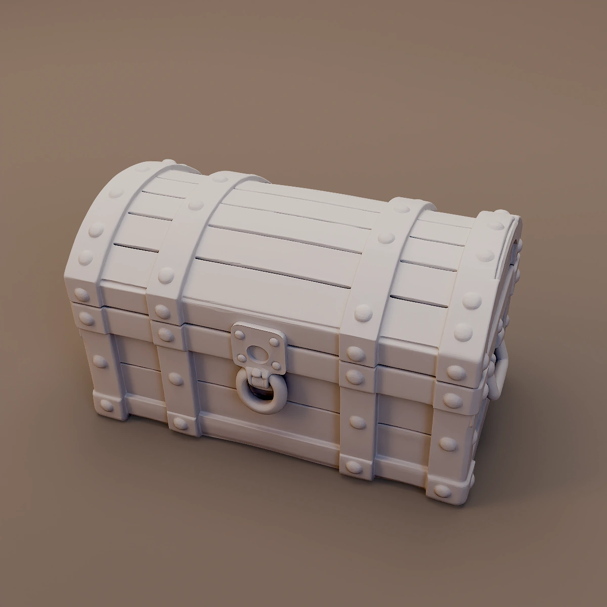 Arched Iron Bound Chest