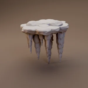 Icicle Covered Rock Shelf