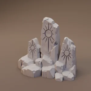 Sun Carved Standing Stones