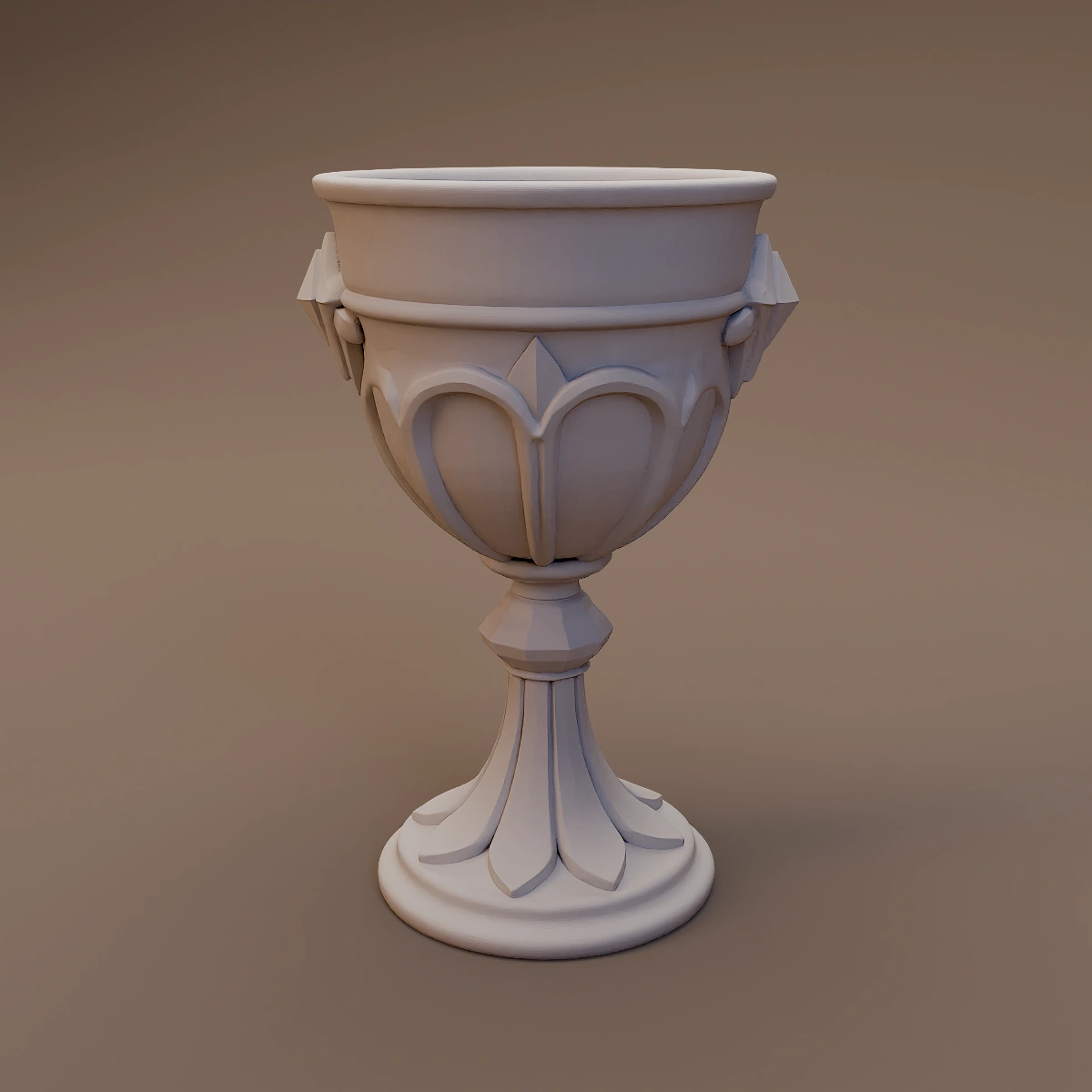 Fluted Ceramic Chalice