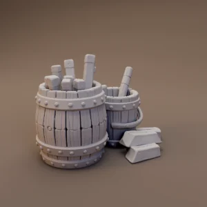 Barrel with Smithing Tools